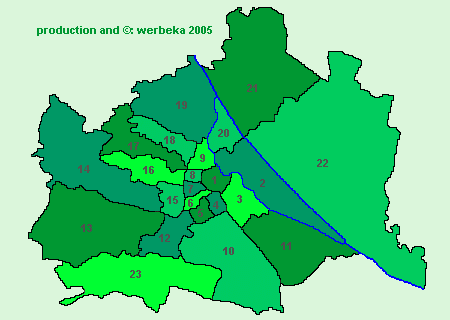 Die Bezirke In Wien Ubersicht